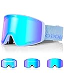 Odoland Occhiali da Sci Fotocromatici per Giornate Soleggiate e Nuvolose Maschera da Snowboard...