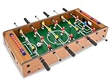 Teorema Giocattoli, calcio balilla da tavolo in legno, biliardino da casa con 2 palline e...