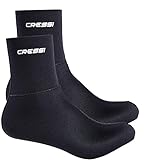 Cressi Black Neoprene Socks Resilient - Calzari per Immersione in Neoprene Ultra Stretch Nero da 3...