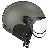 CGM EBI, Casco Sci Unisex Adulto, Verde Opaco, M (57-58cm)