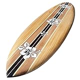 Seestern Sportswear Tavola da surf decorativa in legno, lunghezza 80 cm, design aerografo, surf,...
