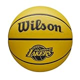 Wilson Pallone da Basket NBA Team Tribute Solid, Con Cuciture Pro, Stabilità Dell'Aria e Alte...